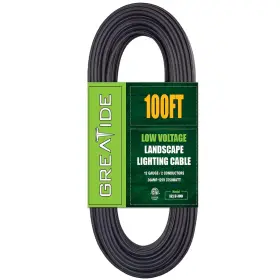 426-l122b100w Greatide 12/2 Low Voltage Landscape Lighting Wire Outdoor Direct Burial 100 Ft