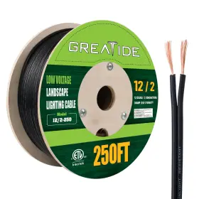 426-l122b250w Greatide 12/2 Low Voltage Landscape Lighting Wire Outdoor 250 Ft