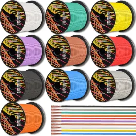16ga100-10all Gs Power 16 Gauge Stranded Copper Clad Aluminum Zip Cord Wire For 12 100 Ft