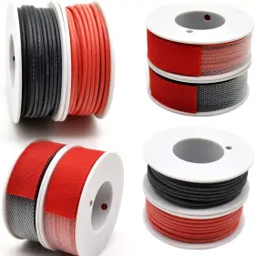 Haerkn 704755648998 20 Awg Silicone Electrical Wire Cable 2 Colors 23ft Each Red Black #2