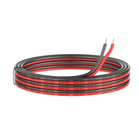 Haerkn 791137926478 10awg Silicone Electrical Wire 2 Core 20ft Black 10ft Red