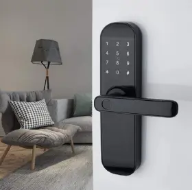 Hfam20b Haifuan Smart Door Lock Digital Unlock With Fingerprints Card Code Right Hand Bt