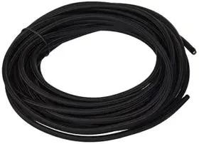 066713 Hession 32.8ft Round 18/2 Rayon Covered Wire 18 Awg Antique Industrial Black