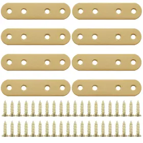 Heyous 32942-ssb-l75-g8 8pcs Iron Patchboard Connector Flat Straight Bracket Connection
