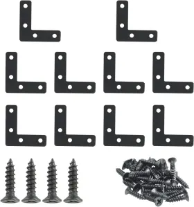 Zc202304262157 Hordion 10pcs 2 X Inch L Bracket Corner Black