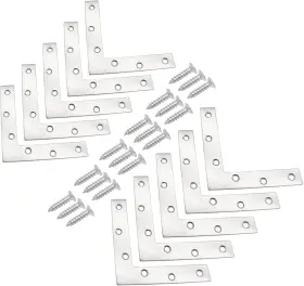 Zc202501153102 Hordion 10pcs 5.9 X Inch L Shape 5.9&apos &apos /150 150mm Silver