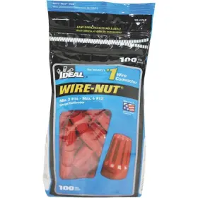 30-076p Ideal Industries Electrical 30-076 Red Wire-nut 100 Pack