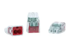 30-1332s Ideal Industries Electrical In-sure Push-in 2 Port Red Wire Connectors 10