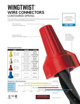 773312 Ideal Industries Electrical Wingtwist Wire Connector Assorted 25/bag #3