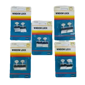 Ideal Security Hardware 032206472039 Eac Window Locks Sliding Or Sash Windows No Tools Required Set Of 2 Lot 5 Nos