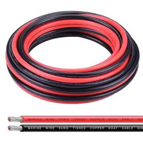 Igreely 1015-6awg 6 Gauge Wire Awg Electrical Cable Tinned 6awg 20ft Black&red