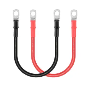 Bc-8-1f38 Igreely Battery Cable - 8 Awg Gauge Wire Made 1 Ft. 3/8 Inch Lugs Both Ends