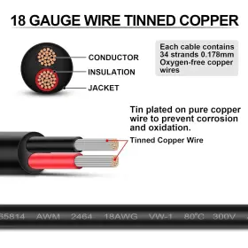 Ig-2464-50100 Igreely 18 Gauge Wire 2 Conductor Electrical 18awg 200ft #2