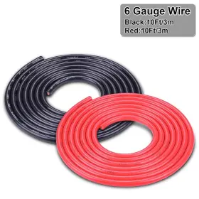 Ig-elew-fl-610 Igreely Flexible 6 Gauge Wire 10 Feet Stranded Oxygen Free Copper 6awg 10ft #2