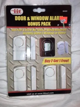 00309 Illinois Industries Window Door Alarm Diy Instant Perfect Set Of 3 New Open Box