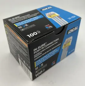 30-1034 In-sure 783250693573 4 Port Wire Connector Push-in Yellow 20-12awg Electric 100-pack