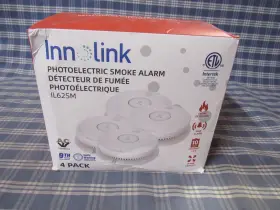 Il62sm Innolink Smoke Detector Alarm 4-pk Hardwired With 9v Backup Free Shipping