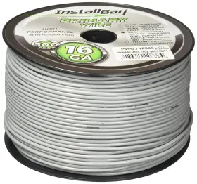 Pwgy16500 Install Bay Primary Wire 16 Gauge - Grey 500 Feet Gray