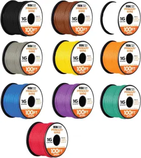 Iron Forge Cable 688941052946 16 Gauge Primary 100 Ft Per Roll Set Of 10 - Foot