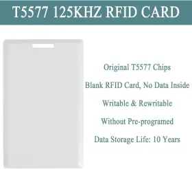 Jx-ht5577-12 Jiaxing 12 Pcs T5577 Thick Smart Cards Contactless 125khz Rfid Rewritable Proximity Cla #3