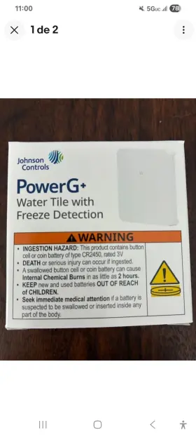 Pgp9986 Johnson Controls Brand New Powerg Water Tile With Freeze Detector