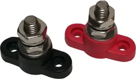 Jquad 3/8rb 3/8 Inch Battery Power And Ground Insulated Red Black Set
