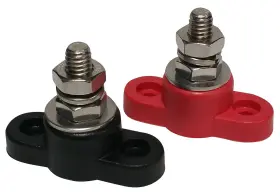 16rb Jquad 5/16rb 5/16 Inch Battery Power And Ground Insulated Stainless Steel Red Black Set