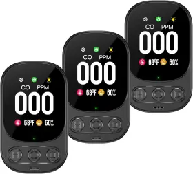 Hd08 Kenvcgems Portable Carbon Monoxide Detector Plug In Wall 3-in-1 Co Level Monitor Alarm