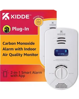 21031217 Kidde E-7. Smart Carbon Monoxide Detector And Indoor Air Quality Monitor Plug In