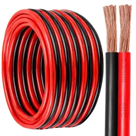 Kimbluth 635403224120 8 Gauge Wire 2 Conductors Copper Awg Battery Cable 30ft Multicolored