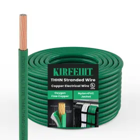 L02-kiug-thhn14g100f Kirfeiht Thhn Electrical Wire 14 Gauge 100 Ft Ul Listed 14awg 100ft Green