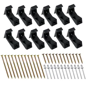 Kobsainf Ymx6-1-bi-bs002-bk-12 12 Pcs Squeaky Wood Relief Floor Repair 2.24 X 1.42 0.75 Inch Black