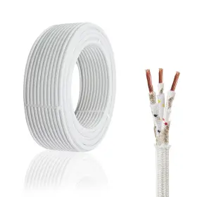 76-932 Ktoyeang 902885719715 18 Gauge 3 Conductor High Temperature Wire 25ft -76-932 Awg Mica Fib