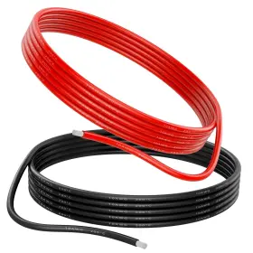 00008 Kunauhz 10 Awg Gauge Silicone Wire Electrical Cable 10ft Red &10ft Black