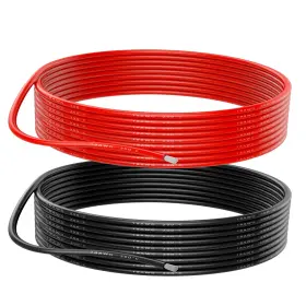 1144 Kunauhz 18 Gauge Wire Awg Copper 20ft 18awg Red Black Red&black
