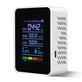 Kqjcy001 Kyzdzq 5-in-1 Multifunctional Air Quality Monitor Indoor Home Quality... Fast Ship