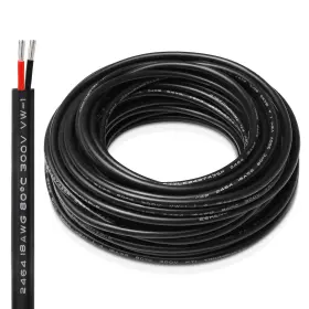 Ledlightsworld 613965270731 18 Gauge 2 Conductor Electrical Wire 65.6ft Awg 20m/65.6ft 18awg
