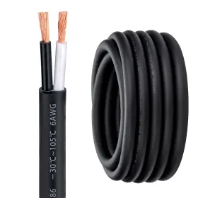 Lesnlok 762139674865 6 Gauge 2 Conductor Electrical Wire 6/2 50ft 600v Awg