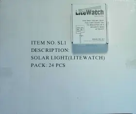 Litewatch 804879053170 Solar Security Sign Light Sl1 Box Of 24