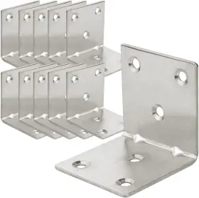 20220829009 Losyhu 20pcs L Brackets Corner Bracket 1.5 Inch X1.5 Heavy Right Angle Silver