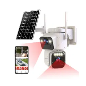 Qg15 Luovisee Solar Security Cameras Outdoor Wireless 2.4g/5g Wifi For Home Securit