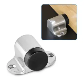 Miny2022012001ds Masendelk Floor Mount Door Stopper Heavy Duty Stop Brushed Nickel Doorstop With R