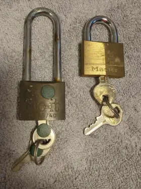 140dlh Master Lock Brass Locks With Keys Inch 140 Short Shackle Do It 55/40 Long
