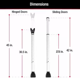 265eccsen Master Lock 265d Door Security Bar Home Stopper Sliding And Front Doors #3