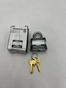 3ka-3212 Master Lock Qty 2 #3ka 3212 Tumbler Steel Padlock 4-pin Cylinder 1-1/2 Inch