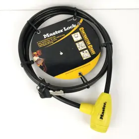 8154dpf Master Lock New 3/8 Inch X 6ft Vinyl Coated Steel Keyed Cable With 2 Keys