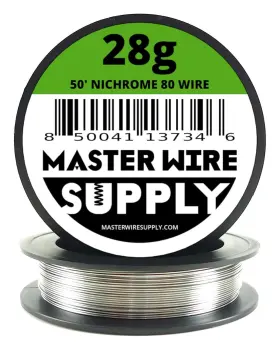 Mws-nc80-28-0050-r Master Wire Supply Nichrome 80-50ft - 28 Gauge 50ft 0.32mm 0.013in