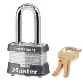 3kalf Masterlock 3kalf#3438 Master Lock 1-5/16 Inch H X 1-5/8 W 1-9/16 L Laminated Steel Double