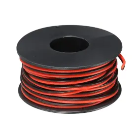 Mea230418ee0046 Meccanixity 26 Gauge Silicone Wire 2 Conductor 26awg 33ftx0.06 Inch Black