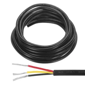 Mea240611ee000737 Meccanixity Red Black Yellow Wire 3pin Extension Cable Cord 20awg 10ft